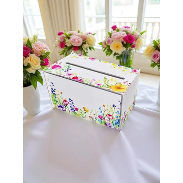 Vegyes vadvirág mintás nászajándék / boríték gyűjtő doboz