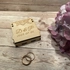 Kép 1/2 - Esküvői gyűrűtartó dobozka, mandala mintával, szív alakú kivágással
